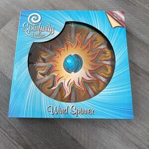 Spinfinity Designs, Wind Spinner, Crystal Aqua Sun